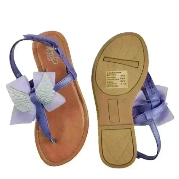 Jojo Siwa Angel Wings Purple Violet Sandals Women' - Picture 4 of 6